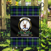 Forbes Modern Tartan Crest Garden Flag - Welcome Style